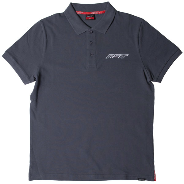 Image of RST Cotton Polo Shirt - Grey / White