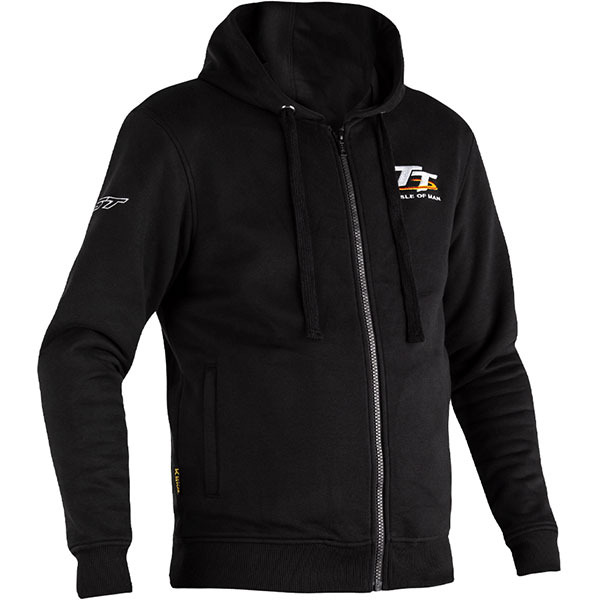 RST X Kevlar® Isle Of Man TT Zip Through CE Textile Hoodie - Black ...