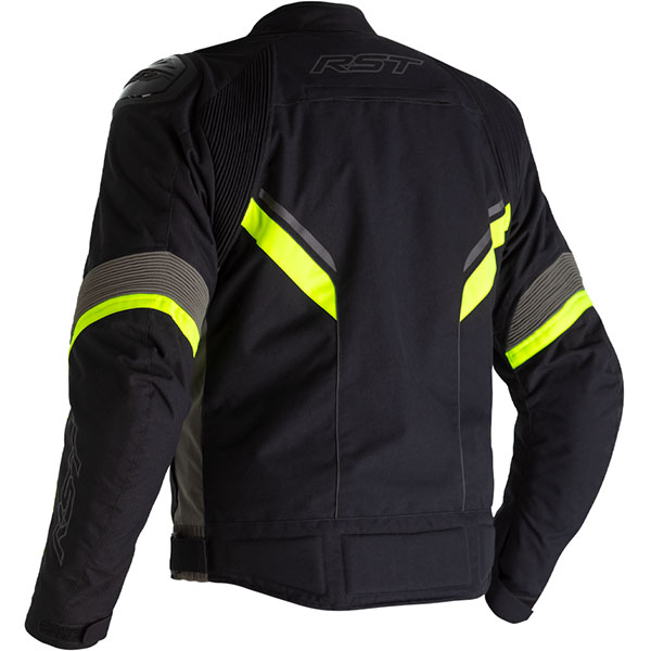 RST Sabre CE Textile Jacket - Black / Grey / Fluo Yellow - FREE UK DELIVERY