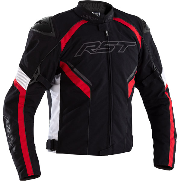 RST Sabre CE Textile Jacket - Black / White / Red - FREE UK DELIVERY