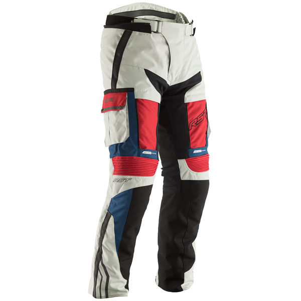 Image of RST Ladies Pro Series Adventure CE Textile Jeans - Ice / Blue / Red