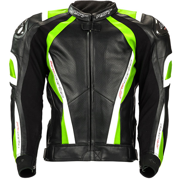 Image of RST Pro Series CPX-C Leather Jacket - Neon Green