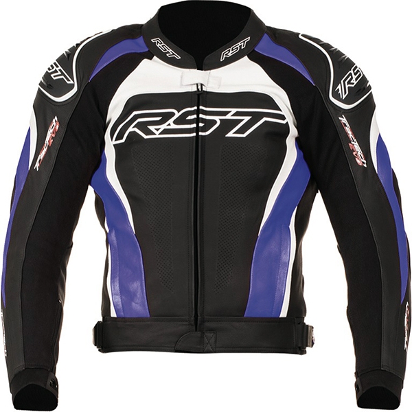 Image of RST Tractech Evo 2 Leather Jacket - Blue
