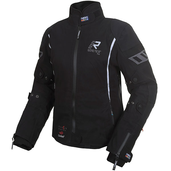 Image of Rukka Ladies Suki Pro Gore-Tex Textile Jacket - Black / Silver