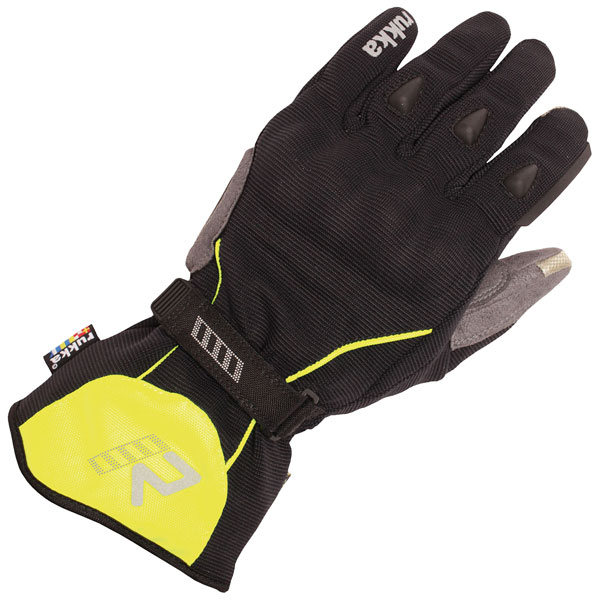 Image of Rukka Virium Gore-Tex Glove - Black / Yellow