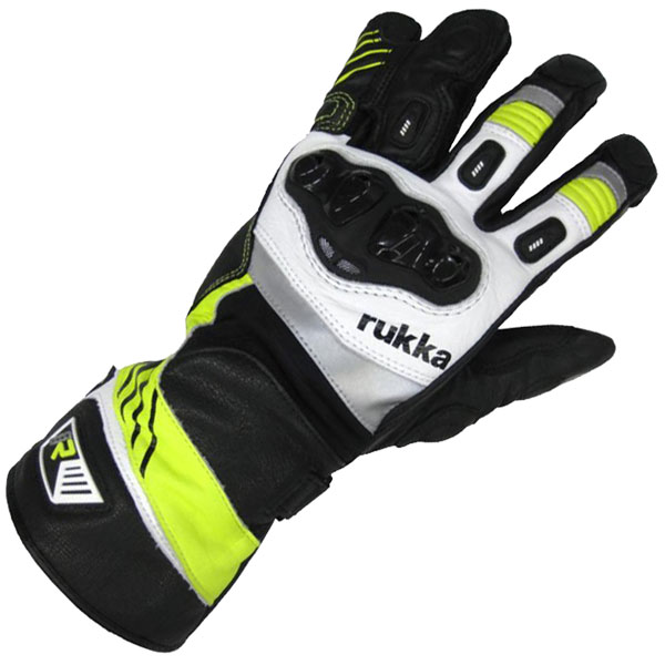 Image of Rukka Stancer Leather Gore-Tex Gloves - Yellow