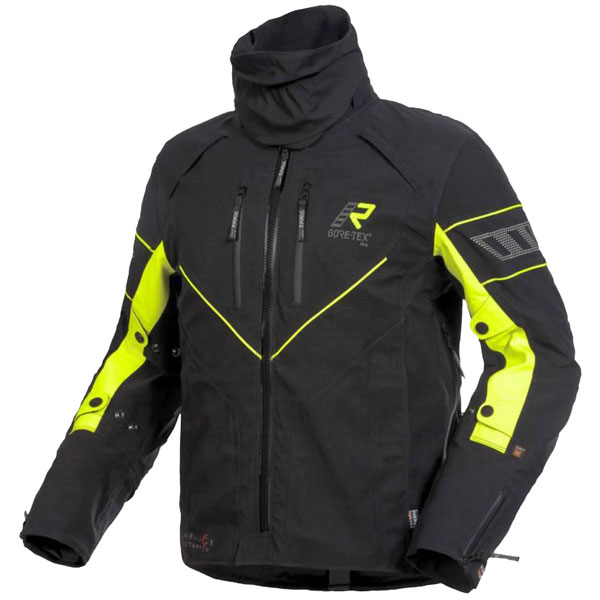 Image of Rukka Nivala Gore-Tex Textile Jacket - Black / Yellow