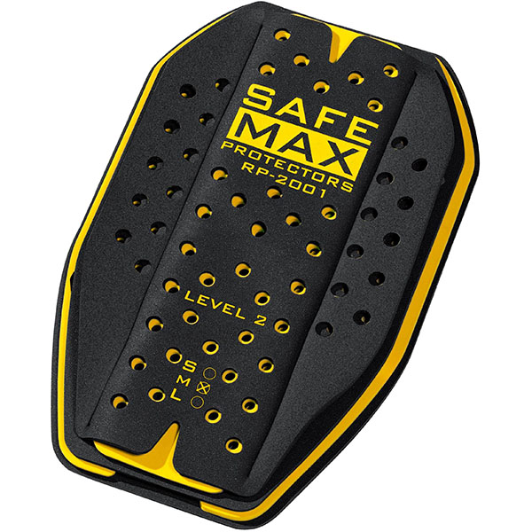 Safe Max Ultra RP2001 Back Protector Black / Yellow FREE UK DELIVERY