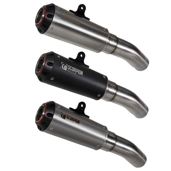 Scorpion Red Power Slip On Exhaust Suzuki GSXS S Katana FREE