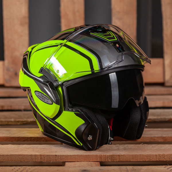Scorpion Exo-Tech - Time Off Neon Yellow / Silver - FREE UK DELIVERY