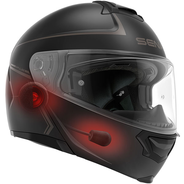SENA Impulse Bluetooth Helmet Matt Black FREE UK DELIVERY