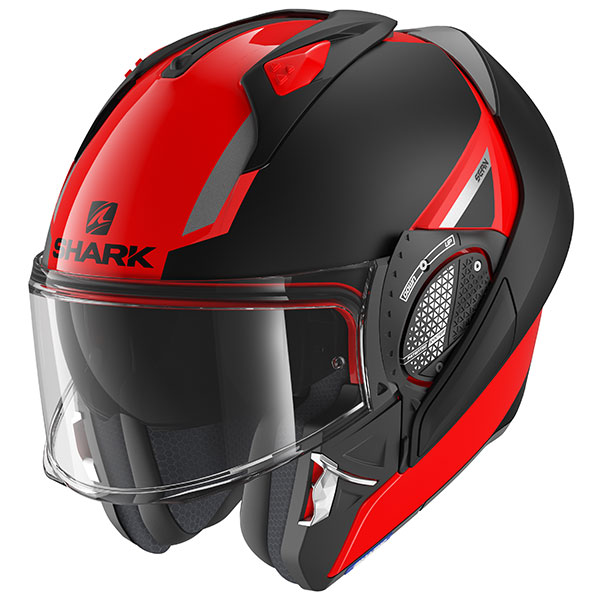 Shark Evo GT Sean WKR White Black Red Modular Helmet