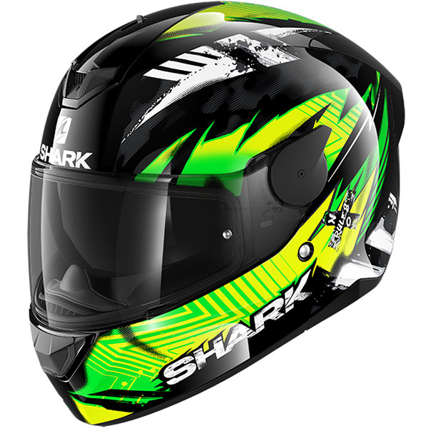 Image of Shark D-Skwal 2 Penxa - Black / Green / Yellow