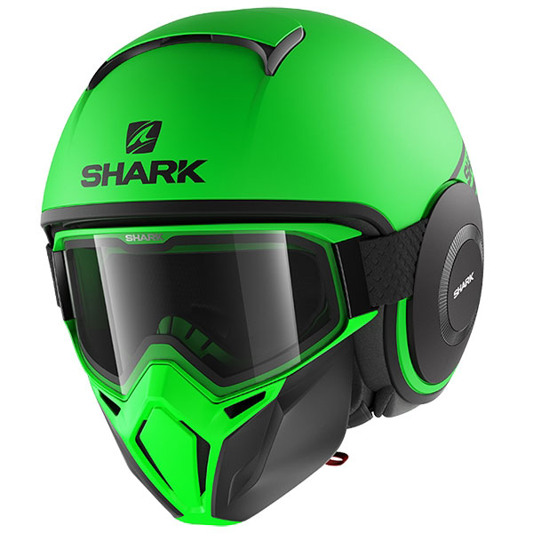 Image of Shark Drak Neon - Matt Fluo Green / Black