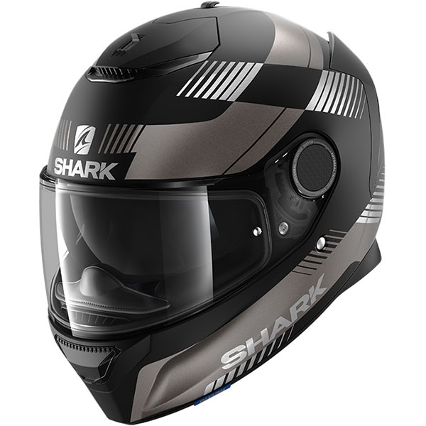 Image of Shark Spartan 1.2 Strad - Matt Black / Anthracite / Silver