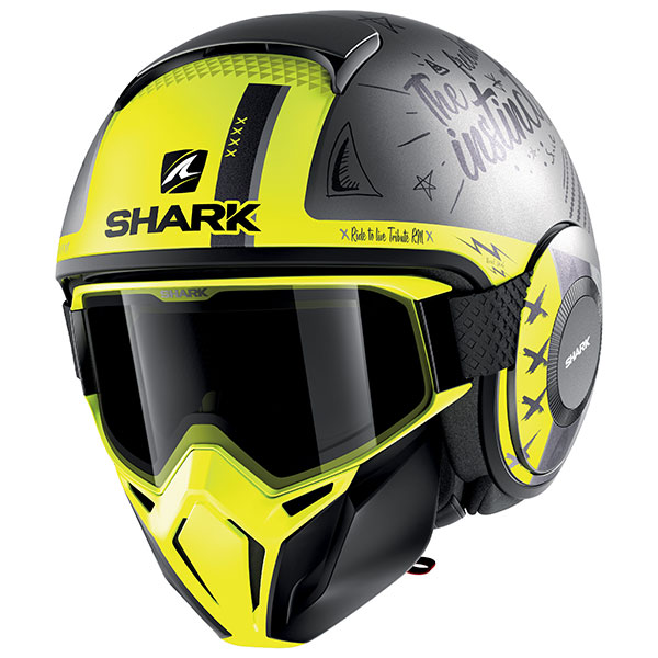Image of Shark Street Drak Tribute - Matt Anthracite / Silver / Yellow