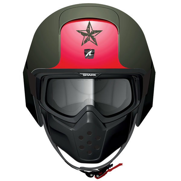 Image of Shark Drak Soyouz - Matt Green / Red / Black