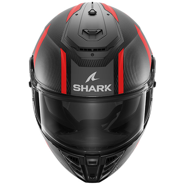 Shark Spartan RS Carbon Skin - Shawn Matt Carbon / Anthracite / Red ...