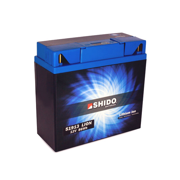 Image of Shido Lithium Motorcycle Battery - 51913 LION