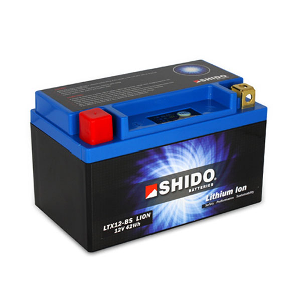 Image of Shido Lithium Motorcycle Battery - LTX12-BS LION