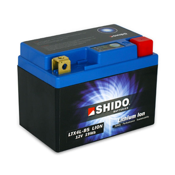 Image of Shido Lithium Motorcycle Battery - LTX4L-BS LION