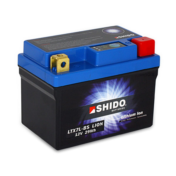 Image of Shido Lithium Motorcycle Battery - LTX7L-BS LION