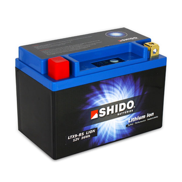 Image of Shido Lithium Motorcycle Battery - LTX9-BS LION