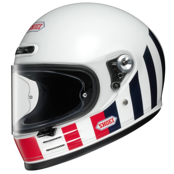 Image of Shoei Glamster Resurrection TC-10 - White / Red / Blue