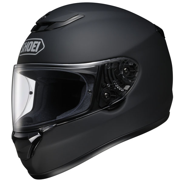 matte black motorbike helmet