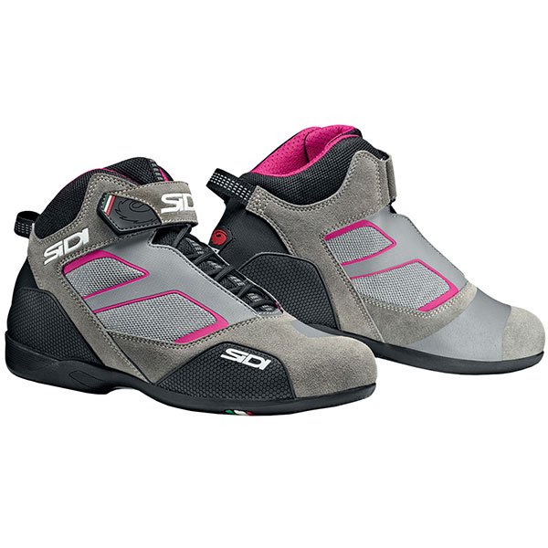 Image of Sidi Ladies Meta Leather Boots - Grey / Pink