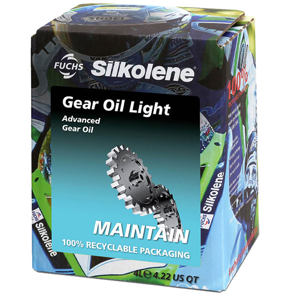 Silkolene Light Motorcycle Gear Oil Lube Cube 4 Litre FREE UK