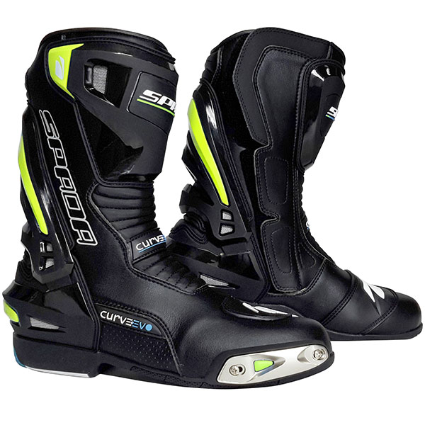 Image of Spada Curve Evo CE WP Boots - Black / Flo Yellow