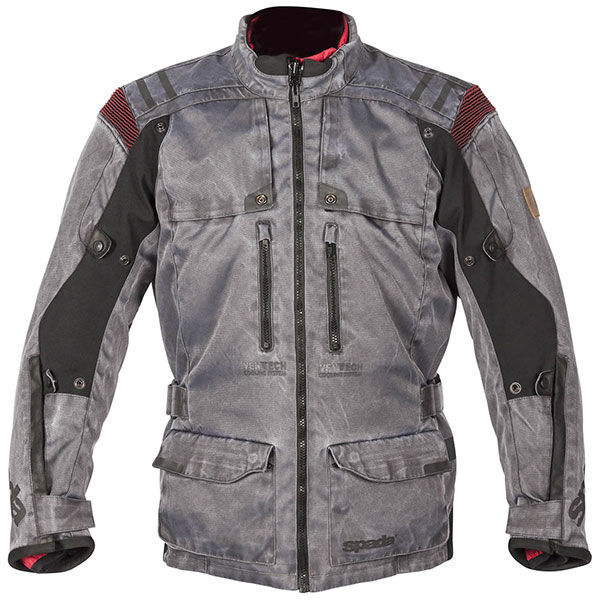 Spada Stelvio Waterproof Textile Jacket Vintage Grey Free Uk Spada Stelvio Waterproof Textile Jacket
