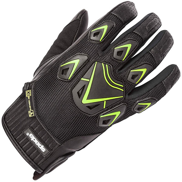 Image of Spada Ladies Air Pro CE Glove - Black / Fluo Yellow