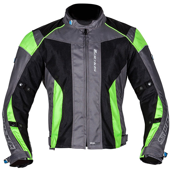 Image of Spada Air Pro Seasons Textile Jacket - Grey / Black / Fluo