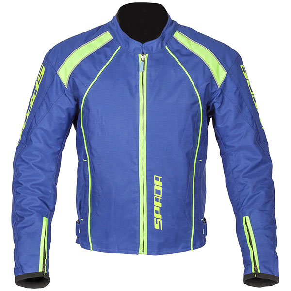 Image of Spada Plaza Textile Jacket - Blueberry / Lime