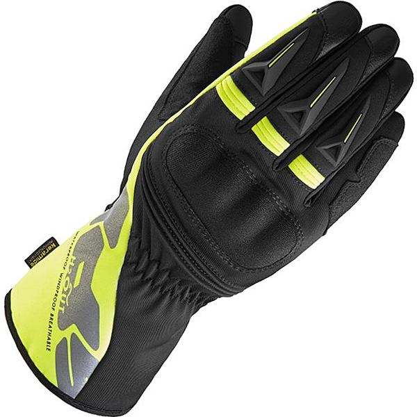 Image of Spidi Alu-Pro H2OUT Gloves - Black / Fluo Yellow