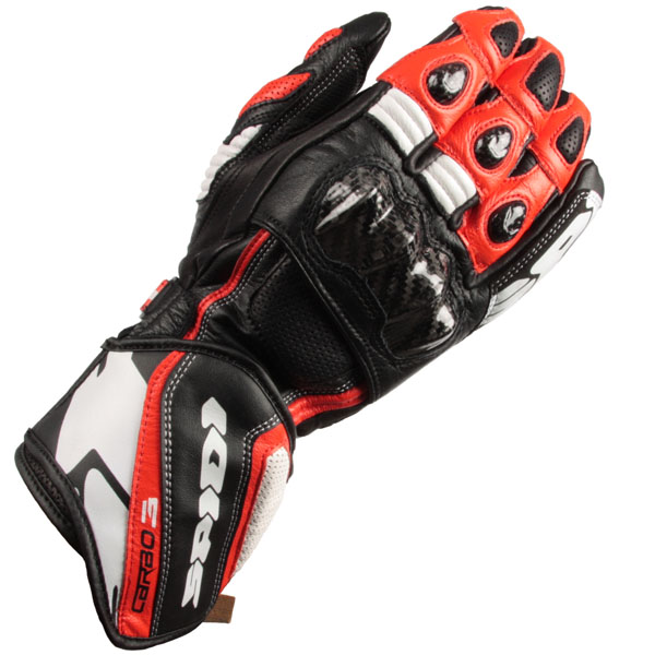 Image of Spidi Carbo 3 Gloves - Red