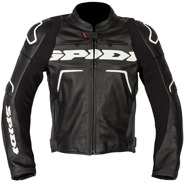 Image of Spidi Evorider 2 Leather Jacket - Black / White