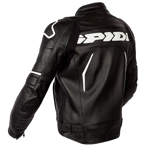 Spidi Evorider 2 Leather Jacket - Black / White - FREE UK DELIVERY