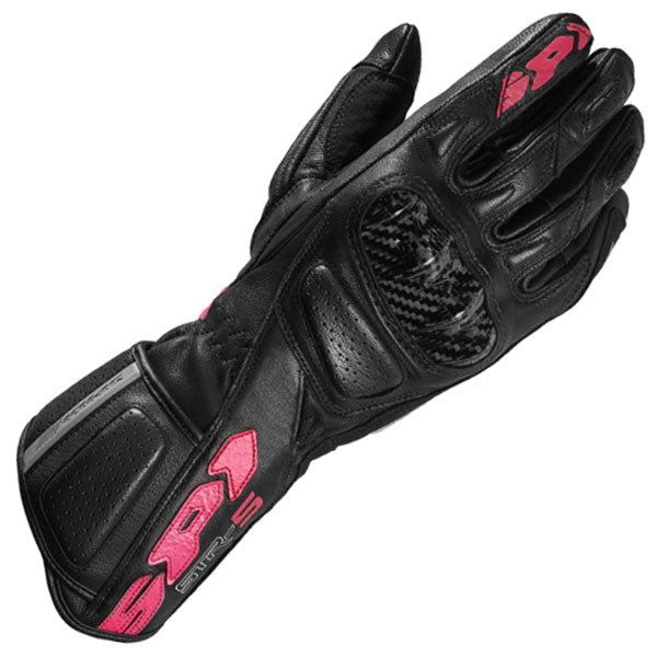 Image of Spidi Ladies STR5 CE Gloves - Black / Fuchsia