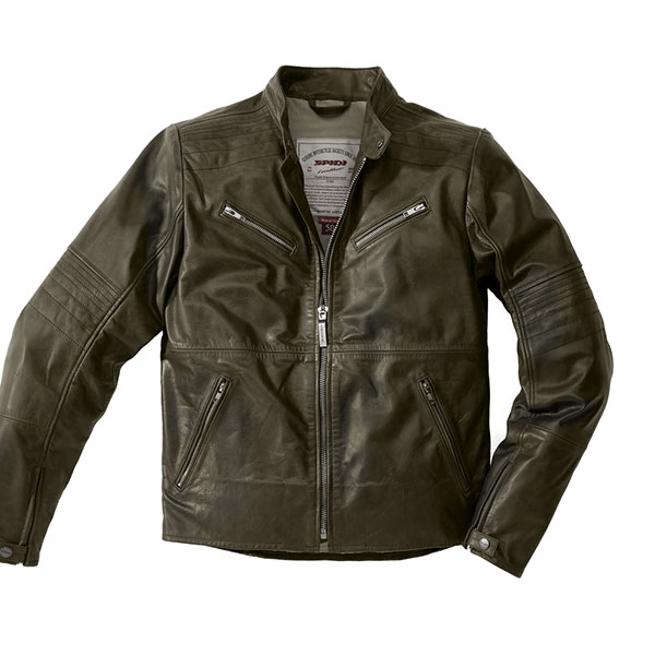 Image of Spidi Garage Leather Jacket - Titanium