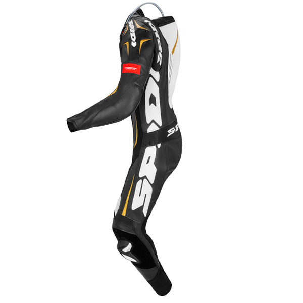 Spidi Track Wind Pro CE 1 Piece Suit Black White Gold FREE UK DELIVERY