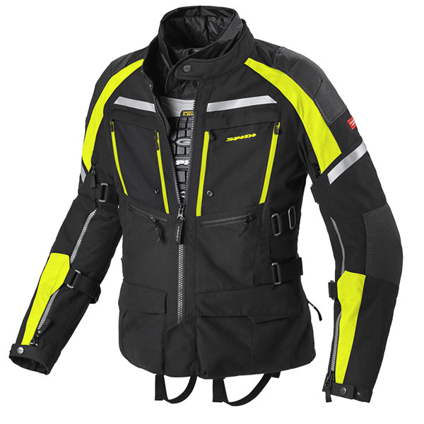 Image of Spidi Armakore H2OUT Textile Jacket - Black / Fluo