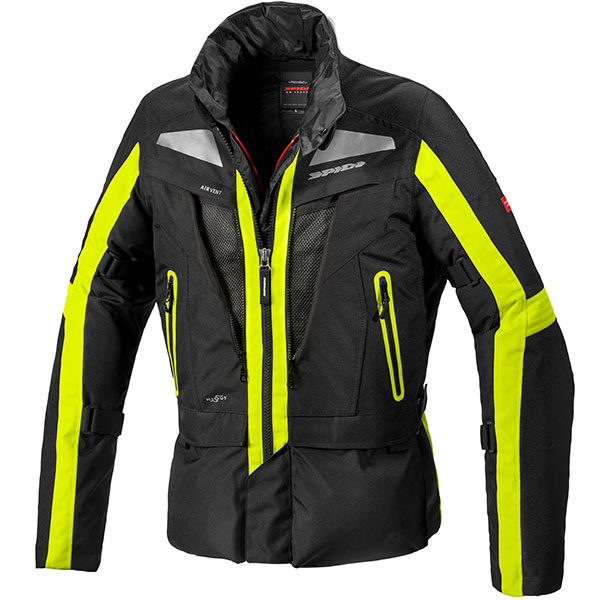 Image of Spidi Voyager Evo CE Textile Jacket - Black / Yellow