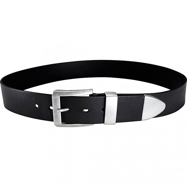 Image of Spirit Motors Heavy Metal Leather Belt - Black