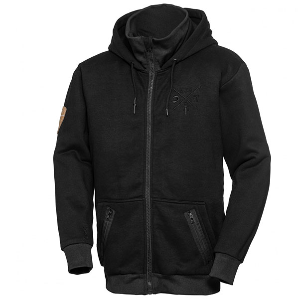Image of Spirit Motors Hoodie With Protectors 1.0 - Black