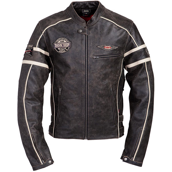 Image of Spirit Motors Retro Style Leather Jacket 1.0 - Brown