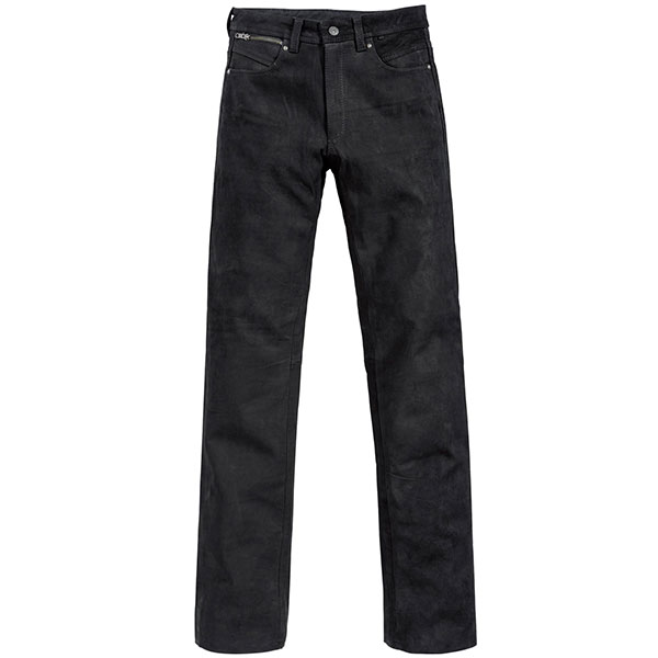 Spirit Motors Classic Suede Leather Jeans 1.0 - Black - FREE UK DELIVERY