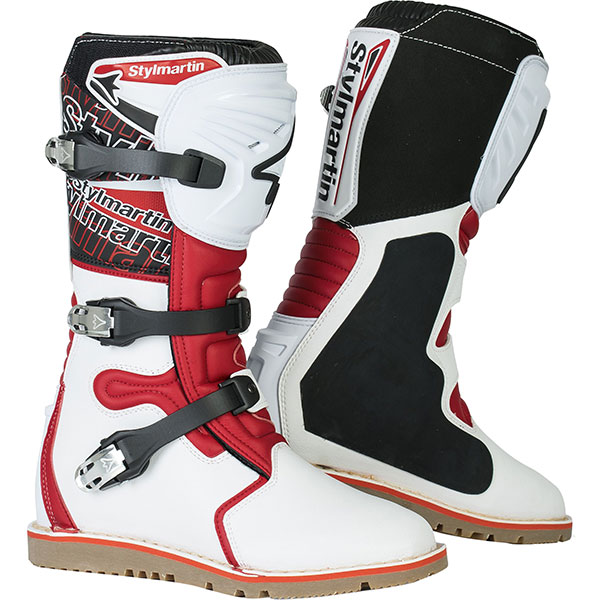 Image of Stylmartin Impact Pro WP Off-Road Boots - White / Red